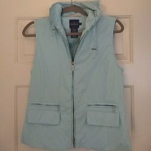 Faconnable baby blue lined vest